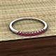 3 - Emlynn 2.00 mm Ruby 10 Stone Wedding Band 