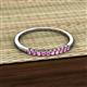 3 - Emlynn 2.00 mm Pink Sapphire 10 Stone Wedding Band 