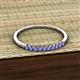 3 - Emlynn 2.00 mm Tanzanite 10 Stone Wedding Band 