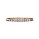 1 - Emlynn 2.00 mm Lab Grown Diamond 10 Stone Wedding Band 