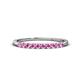 1 - Emlynn 2.40 mm Pink Sapphire 10 Stone Wedding Band 