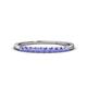 1 - Emlynn 2.40 mm Tanzanite 10 Stone Wedding Band 