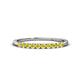 1 - Emlynn 2.40 mm Yellow Sapphire 10 Stone Wedding Band 