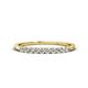 1 - Emlynn 2.40 mm Lab Grown Diamond 10 Stone Wedding Band 