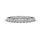 1 - Emlynn 2.70 mm Lab Grown Diamond 10 Stone Wedding Band 