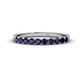 1 - Emlynn 2.70 mm Blue Sapphire 10 Stone Wedding Band 