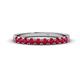 1 - Emlynn 2.70 mm Ruby 10 Stone Wedding Band 