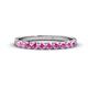 1 - Emlynn 2.70 mm Pink Sapphire 10 Stone Wedding Band 