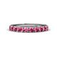 1 - Emlynn 3.00 mm Pink Tourmaline 10 Stone Wedding Band 