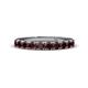 1 - Emlynn 3.00 mm Red Garnet 10 Stone Wedding Band 
