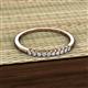 3 - Emlynn 2.00 mm Lab Grown Diamond 10 Stone Wedding Band 