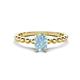 1 - Helen Oval Cut Aquamarine Solitaire Promise Ring 