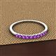 2 - Emlynn 2.40 mm Amethyst 10 Stone Wedding Band 