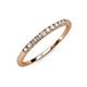 4 - Emlynn 2.00 mm Lab Grown Diamond 10 Stone Wedding Band 