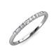 3 - Emlynn 2.40 mm Lab Grown Diamond 10 Stone Wedding Band 
