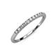 4 - Emlynn 2.00 mm Lab Grown Diamond 10 Stone Wedding Band 