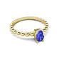 3 - Helen Oval Cut Tanzanite Solitaire Promise Ring 