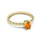 3 - Helen Oval Cut Citrine Solitaire Promise Ring 