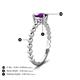 5 - Helen Oval Cut Amethyst Solitaire Promise Ring 