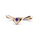 1 - Shana Bold Solitaire Round Blue Sapphire 