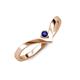 3 - Shana Bold Solitaire Round Blue Sapphire 