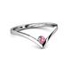 2 - Shana Bold Solitaire Round Pink Tourmaline 