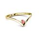 2 - Shana Bold Solitaire Round Pink Tourmaline 