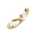 3 - Shana Bold Solitaire Round Pink Tourmaline 