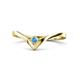 1 - Shana Bold Solitaire Round Blue Topaz 