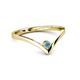 2 - Shana Bold Solitaire Round Blue Topaz 
