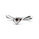 1 - Shana Bold Solitaire Round Red Garnet 