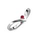 3 - Shana Bold Solitaire Round Ruby 