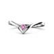1 - Shana Bold Solitaire Round Pink Sapphire 