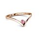 2 - Shana Bold Solitaire Round Pink Sapphire 