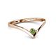 2 - Shana Bold Solitaire Round Green Garnet 