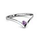 2 - Shana Bold Solitaire Round Amethyst 