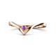 1 - Shana Bold Solitaire Round Amethyst 
