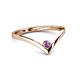 2 - Shana Bold Solitaire Round Amethyst 