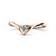 1 - Shana Bold Solitaire Round Blue Topaz 