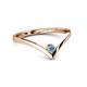2 - Shana Bold Solitaire Round Blue Topaz 