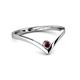 2 - Shana Bold Solitaire Round Red Garnet 