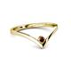 2 - Shana Bold Solitaire Round Red Garnet 