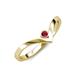 3 - Shana Bold Solitaire Round Ruby 