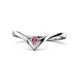 1 - Shana Bold Solitaire Round Rhodolite Garnet 
