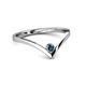 2 - Shana Bold Solitaire Round Blue Diamond 