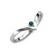 3 - Shana Bold Solitaire Round Blue Diamond 