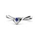 1 - Shana Bold Solitaire Round Blue Sapphire 