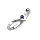 3 - Shana Bold Solitaire Round Blue Sapphire 