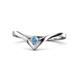 1 - Shana Bold Solitaire Round Blue Topaz 
