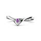1 - Shana Bold Solitaire Round Amethyst 